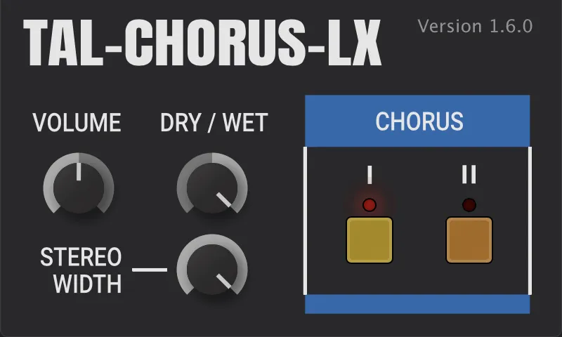 TAL-Chorus-LX plugin interface